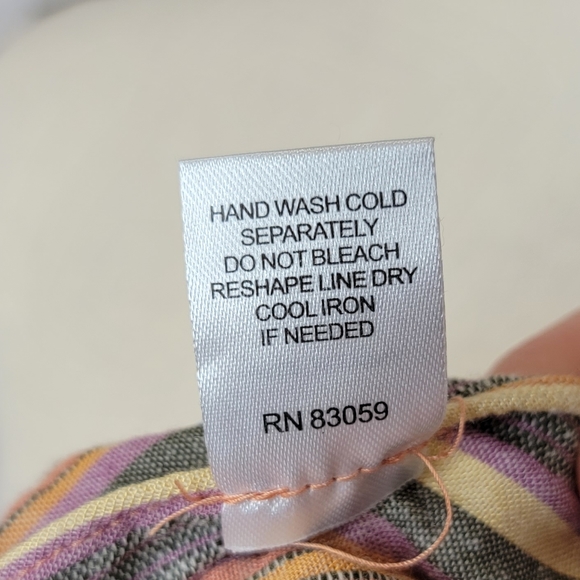 Drew striped tube top jumpsuit with leg slits - Picture 15 of 15